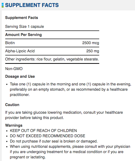 Supplement Facts