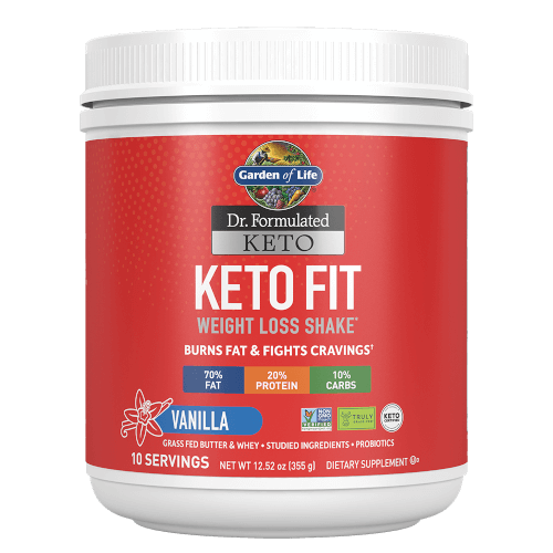 Garden of Life Dr Formulated Keto Fit Vanilla 12.52 oz Powder