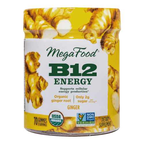 MegaFood Gummy B12 Energy Ginger 70 Gummies