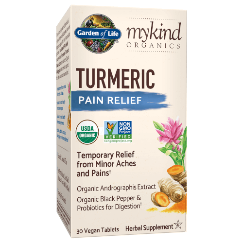 Garden of Life MyKind Organics Turmeric Pain Relief  30 Tablets