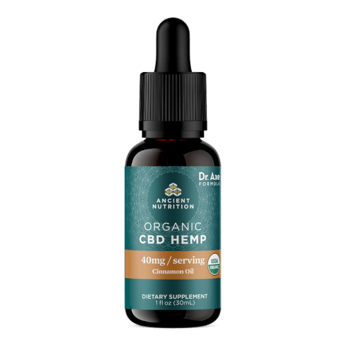 Ancient Nutrition Organic CBD Hemp Cinnamon 40mg 30ml Oil