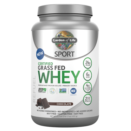 Garden of Life SPORT Certified Grass Fed Whey Chocolate 672 gm Powder